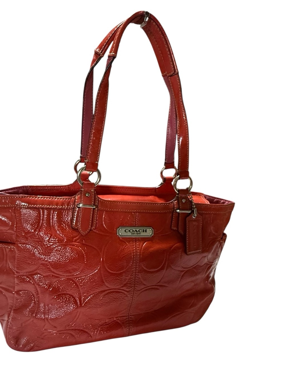 Coach leather shoulder bag